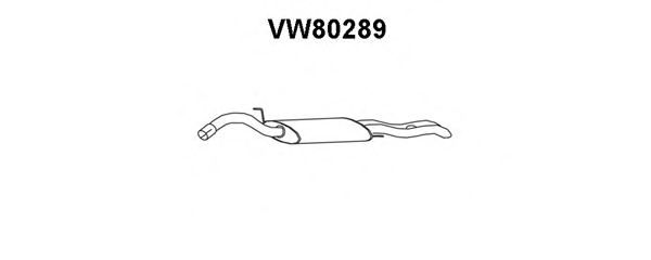 VW80289 VENEPORTE Exhaust System End Silencer