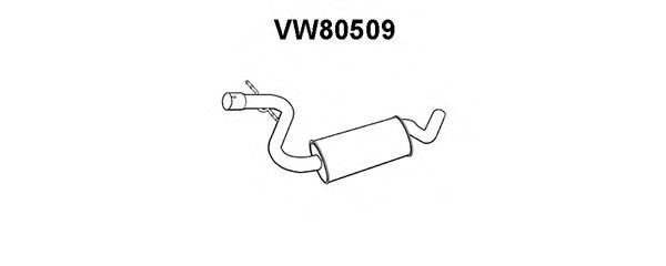 VW80509 VENEPORTE Exhaust System Middle Silencer
