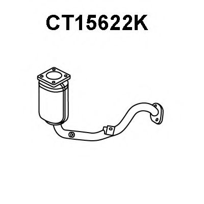 CT15622K VENEPORTE Exhaust System Catalytic Converter