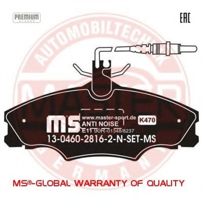 13046028162N-SET-MS MASTER-SPORT Brake Pad Set, disc brake
