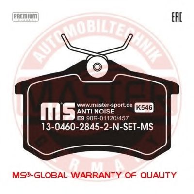 13046028452N-SET-MS MASTER-SPORT Brake Pad Set, disc brake