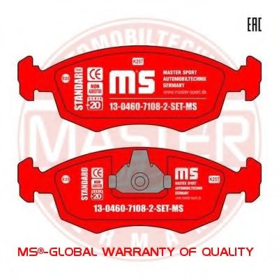 13046071082N-SET-MS MASTER-SPORT Brake Pad Set, disc brake
