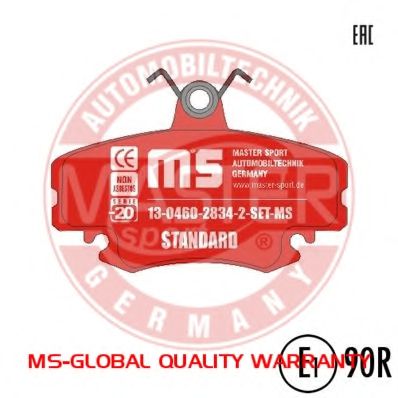 13046028342-SET-MS MASTER-SPORT Brake Pad Set, disc brake