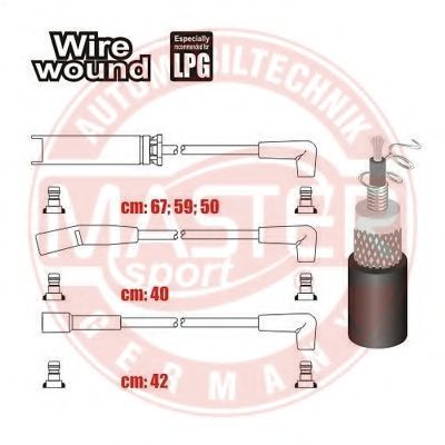 834-ZW-LPG-SET-MS MASTER-SPORT Ignition Cable Kit