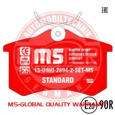 13046028942-SET-MS MASTER-SPORT Brake System Brake Pad Set, disc brake