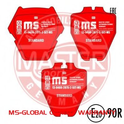 13046028752N-SET-MS MASTER-SPORT Brake Pad Set, disc brake
