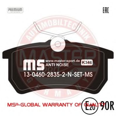 13046028352N-SET-MS MASTER-SPORT Brake Pad Set, disc brake
