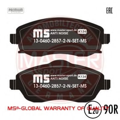 13046028572N-SET-MS MASTER-SPORT Brake Pad Set, disc brake