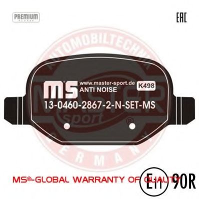 13046028672N-SET-MS MASTER-SPORT Brake Pad Set, disc brake
