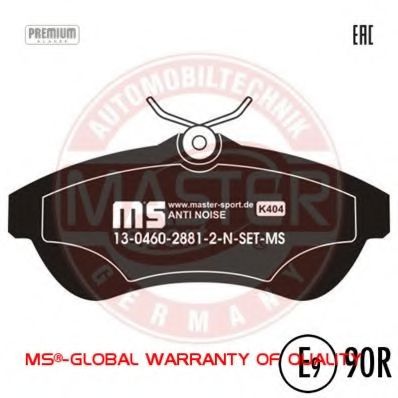 13046028812N-SET-MS MASTER-SPORT Brake Pad Set, disc brake