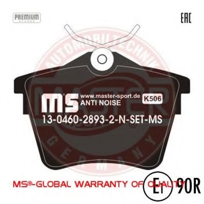 13046028932N-SET-MS MASTER-SPORT Brake Pad Set, disc brake
