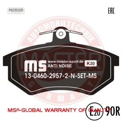 13046029572N-SET-MS MASTER-SPORT Brake System Brake Pad Set, disc brake
