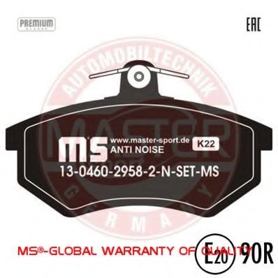 13046029582N-SET-MS MASTER-SPORT Brake Pad Set, disc brake