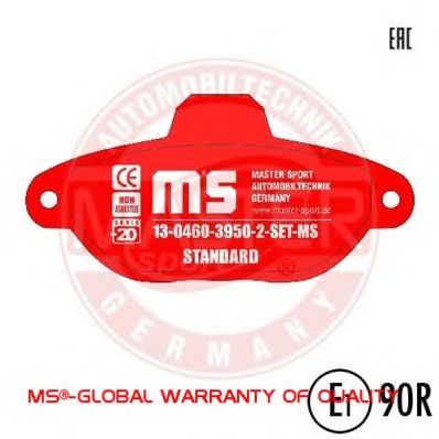 13046039502-SET-MS MASTER-SPORT Brake Pad Set, disc brake