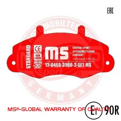13046039602-SET-MS MASTER-SPORT Brake Pad Set, disc brake
