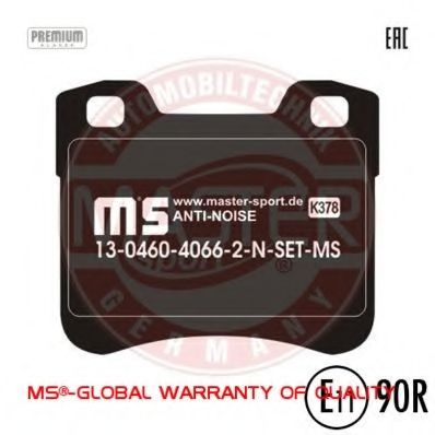 13046040662N-SET-MS MASTER-SPORT Brake Pad Set, disc brake