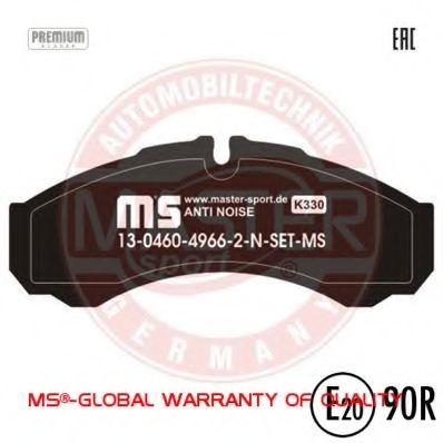 13046049662N-SET-MS MASTER-SPORT Brake Pad Set, disc brake