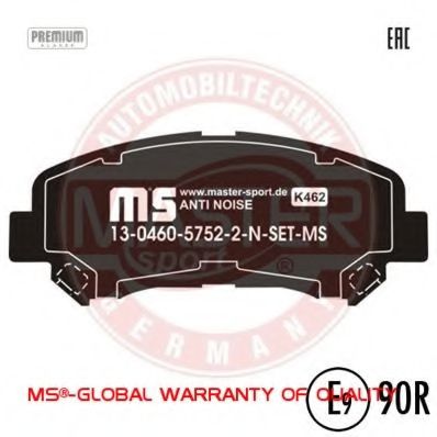 13046057522N-SET-MS MASTER-SPORT Brake Pad Set, disc brake