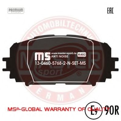 13046057682N-SET-MS MASTER-SPORT Brake System Brake Pad Set, disc brake