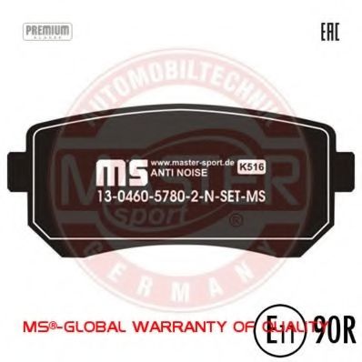 13046057802N-SET-MS MASTER-SPORT Brake Pad Set, disc brake