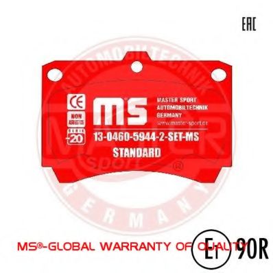 13046059442-SET-MS MASTER-SPORT Brake Pad Set, disc brake