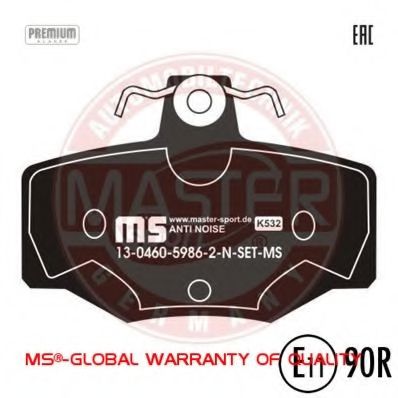 13046059862N-SET-MS MASTER-SPORT Brake Pad Set, disc brake