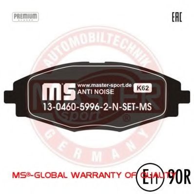 13046059962N-SET-MS MASTER-SPORT Brake Pad Set, disc brake