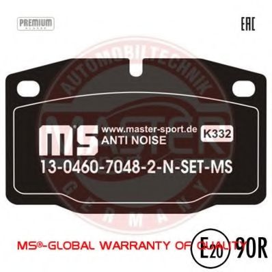 13046070482N-SET-MS MASTER-SPORT Brake Pad Set, disc brake