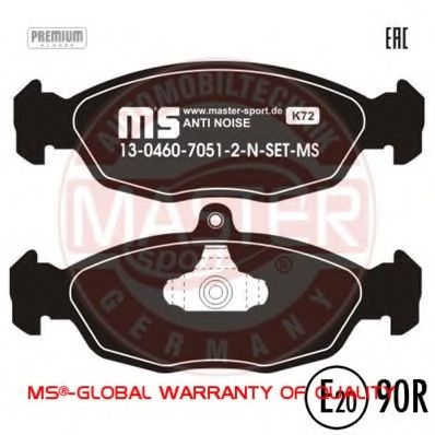 13046070512N-SET-MS MASTER-SPORT Brake Pad Set, disc brake