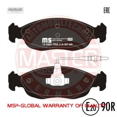 13046070582N-SET-MS MASTER-SPORT Brake Pad Set, disc brake