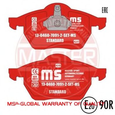13046070912-SET-MS MASTER-SPORT Brake System Brake Pad Set, disc brake