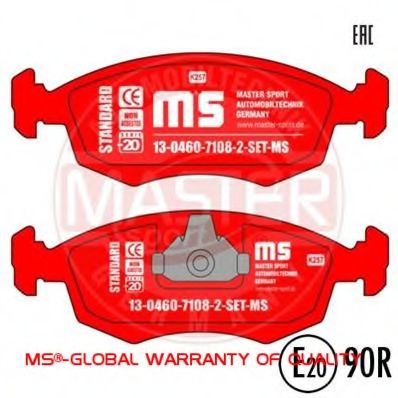 13046071082-SET-MS MASTER-SPORT Brake System Brake Pad Set, disc brake