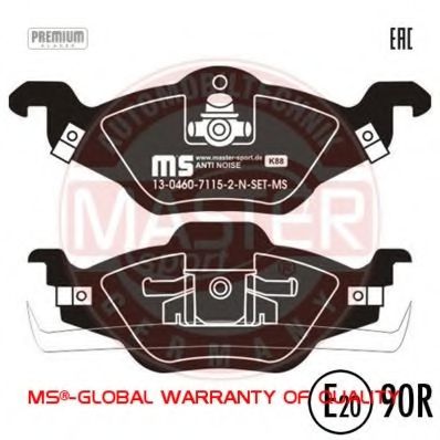 13046071152N-SET-MS MASTER-SPORT Brake Pad Set, disc brake