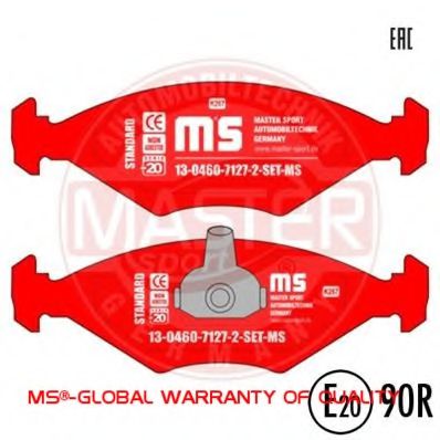13046071272-SET-MS MASTER-SPORT Brake System Brake Pad Set, disc brake