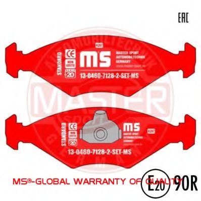 13046071282-SET-MS MASTER-SPORT Brake Pad Set, disc brake