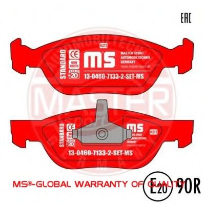 13046071332-SET-MS MASTER-SPORT Brake Pad Set, disc brake