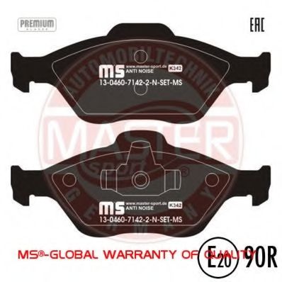13046071422N-SET-MS MASTER-SPORT Brake Pad Set, disc brake