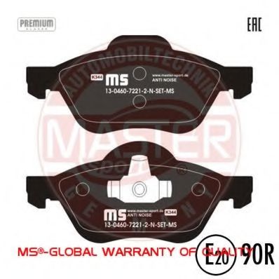 13046072212N-SET-MS MASTER-SPORT Brake Pad Set, disc brake