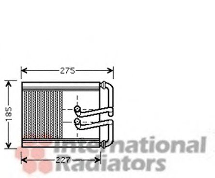 82006169 VAN+WEZEL Heat Exchanger, interior heating