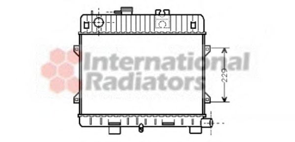 06002031 VAN+WEZEL Cooling System Radiator, engine cooling