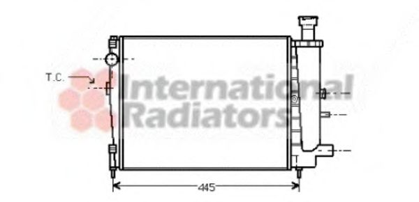 09002041 VAN+WEZEL Cooling System Radiator, engine cooling