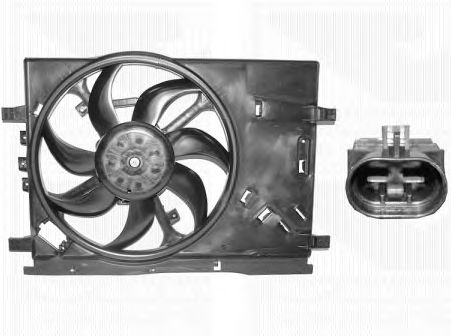1624747 VAN+WEZEL Fan, radiator
