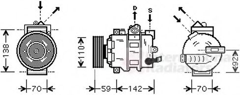 03 00 K349 VAN WEZEL Compressor, air conditioning