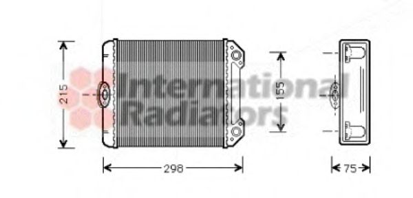 30006171 VAN+WEZEL Heating / Ventilation Heat Exchanger, interior heating
