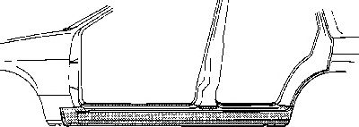 1830103 VAN+WEZEL Body Foot Board, door sill