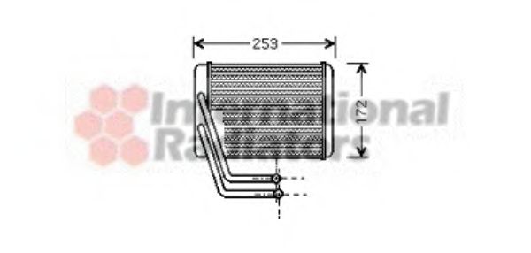 82006144 VAN+WEZEL Heat Exchanger, interior heating