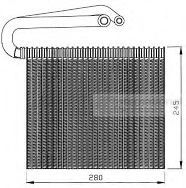 3700V399 VAN+WEZEL Evaporator, air conditioning