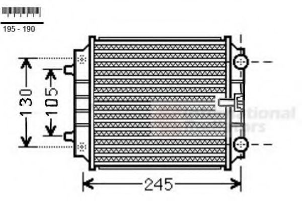 03002336 VAN+WEZEL Radiator, engine cooling