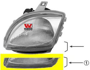 1601966M VAN+WEZEL Lights Headlight