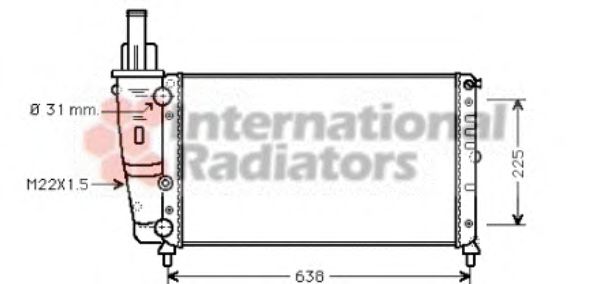 17002228 VAN+WEZEL Cooling System Radiator, engine cooling